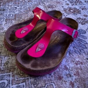 Birkenstock Women's Vibrant Pink Sandals Rare Color